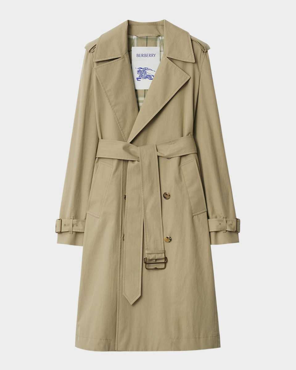 Belted Long Trench Coat